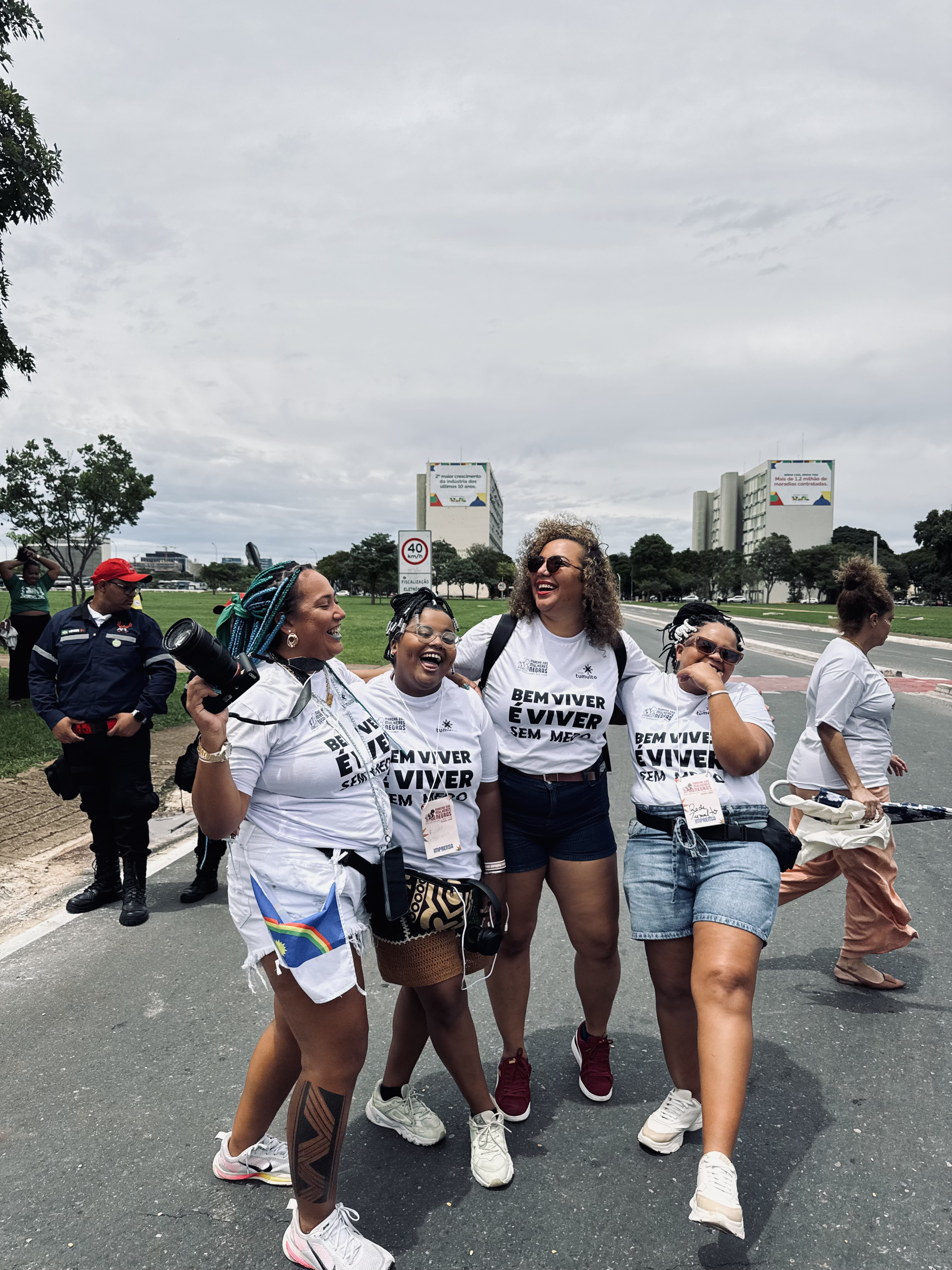 Mulheres da Rede Tumulto na Marcha das Mulheres Negras